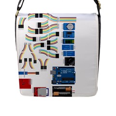 Arduino Arduino Uno Electronic Flap Messenger Bag (l)  by Nexatart