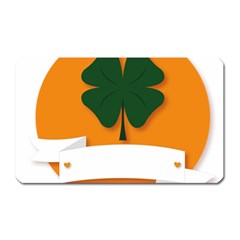 St Patricks Day Ireland Clover Magnet (rectangular) by Nexatart