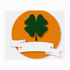 St Patricks Day Ireland Clover Small Glasses Cloth by Nexatart