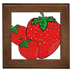 Strawberry Holidays Fragaria Vesca Framed Tiles by Nexatart