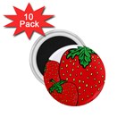 Strawberry Holidays Fragaria Vesca 1.75  Magnets (10 pack)  Front