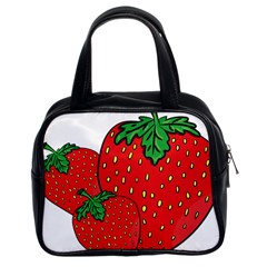 Strawberry Holidays Fragaria Vesca Classic Handbags (2 Sides) by Nexatart