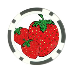 Strawberry Holidays Fragaria Vesca Poker Chip Card Guard (10 Pack) by Nexatart