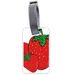 Strawberry Holidays Fragaria Vesca Luggage Tags (one Side)  by Nexatart