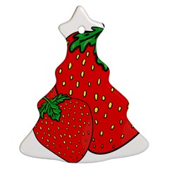 Strawberry Holidays Fragaria Vesca Ornament (christmas Tree)  by Nexatart
