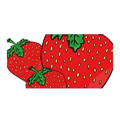 Strawberry Holidays Fragaria Vesca Satin Wrap by Nexatart