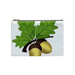 Acorn Hazelnuts Nature Forest Cosmetic Bag (medium)  by Nexatart