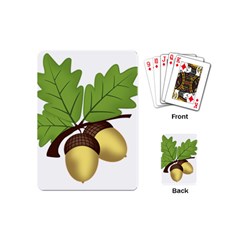 Acorn Hazelnuts Nature Forest Playing Cards (mini)  by Nexatart