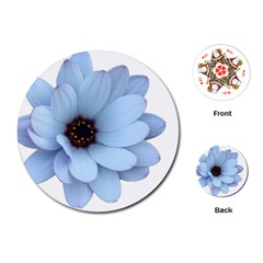 Daisy Flower Floral Plant Summer Playing Cards (round)  by Nexatart