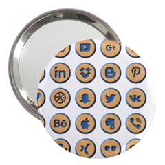 Social Media Icon Icons Social 3  Handbag Mirrors