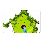 Bluebird Bird Birdhouse Avian Magnet (Rectangular) Front