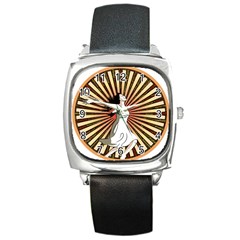 Woman Power Glory Affirmation Square Metal Watch by Nexatart