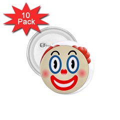 Clown Funny Make Up Whatsapp 1 75  Buttons (10 Pack) by Nexatart