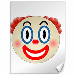 Clown Funny Make Up Whatsapp Canvas 36  X 48   by Nexatart