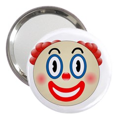 Clown Funny Make Up Whatsapp 3  Handbag Mirrors by Nexatart