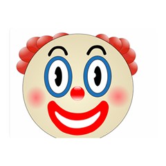 Clown Funny Make Up Whatsapp Double Sided Flano Blanket (mini)  by Nexatart