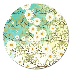 Springtime Scene Magnet 5  (round) by linceazul