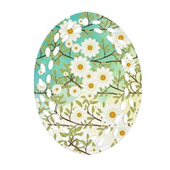 Springtime Scene Oval Filigree Ornament (two Sides)