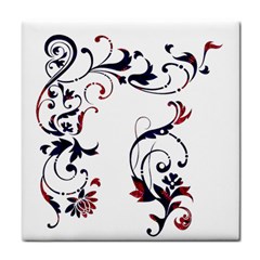 Scroll Border Swirls Abstract Tile Coasters by Nexatart