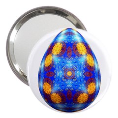 Easter Eggs Egg Blue Yellow 3  Handbag Mirrors by Nexatart