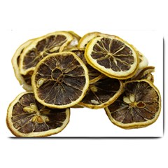 Lemon Dried Fruit Orange Isolated Large Doormat 