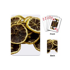 Lemon Dried Fruit Orange Isolated Playing Cards (Mini) 