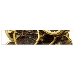 Lemon Dried Fruit Orange Isolated Flano Scarf (Small)