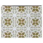 Pattern Gold Floral Texture Design Cosmetic Bag (XXXL)  Front