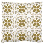 Pattern Gold Floral Texture Design Standard Flano Cushion Case (Two Sides) Back