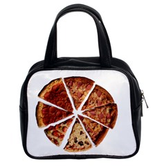 Food Fast Pizza Fast Food Classic Handbags (2 Sides) by Nexatart