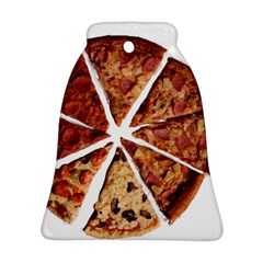 Food Fast Pizza Fast Food Bell Ornament (two Sides) by Nexatart