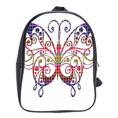 Butterfly Nature Abstract Beautiful School Bags (xl)  by Nexatart