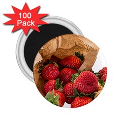 Strawberries Fruit Food Delicious 2 25  Magnets (100 Pack) 