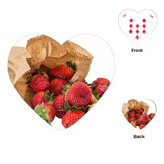 Strawberries Fruit Food Delicious Playing Cards (heart)  by Nexatart