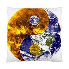 Design Yin Yang Balance Sun Earth Standard Cushion Case (one Side) by Nexatart