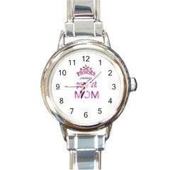Crazy Pageant Mom Round Italian Charm Watch by Valentinaart