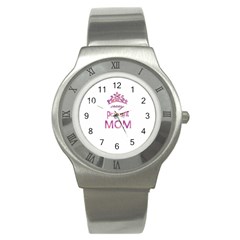 Crazy Pageant Mom Stainless Steel Watch by Valentinaart