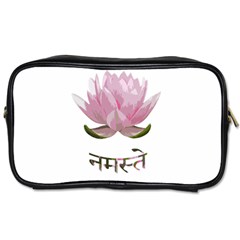 Namaste - Lotus Toiletries Bags 2-side by Valentinaart