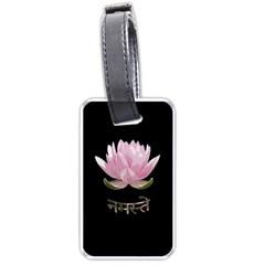 Namaste - Lotus Luggage Tags (one Side)  by Valentinaart