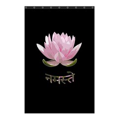 Namaste - Lotus Shower Curtain 48  X 72  (small)  by Valentinaart