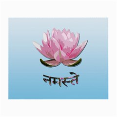 Namaste - Lotus Small Glasses Cloth (2-side) by Valentinaart