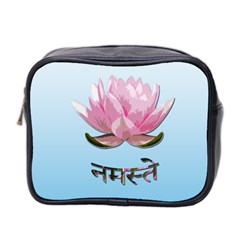 Namaste - Lotus Mini Toiletries Bag 2-side by Valentinaart