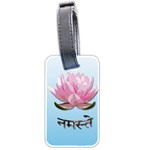 Namaste - Lotus Luggage Tags (Two Sides) Back