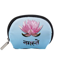 Namaste - Lotus Accessory Pouches (small)  by Valentinaart