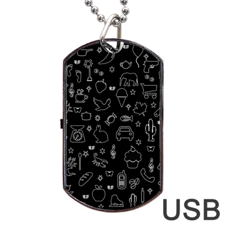 Rebus Dog Tag USB Flash (One Side)