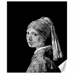 The Girl With The Pearl Earring Canvas 8  X 10  by Valentinaart