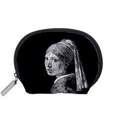 The Girl With The Pearl Earring Accessory Pouches (small)  by Valentinaart