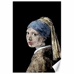 The Girl With The Pearl Earring Canvas 20  X 30   by Valentinaart