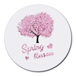 Spring blossom  Round Mousepads Front