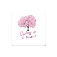 Spring Blossom  Square Magnet by Valentinaart